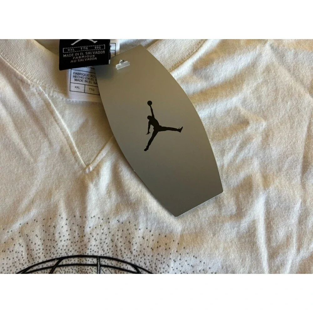 Mens Nike Jordan Air T-Shirt Short Sleeve White 2XL NWT Vintage 2001 RARE